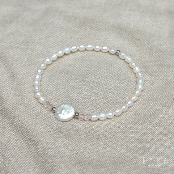 Korálkový náramek Pearls Lentil